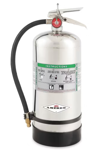 Class K wet chemical fire extinguisher