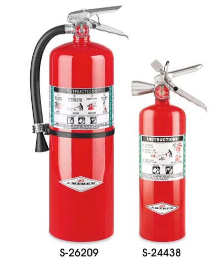Halotron clean agent fire extinguisher